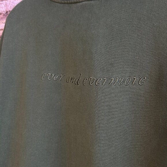 Taylor Swift Ever and Evermore Green Hoodie Official Sweatshirt Size XL - Picture 7 of 8